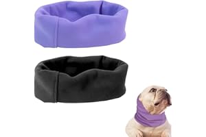 SULIUDAJI Hjyokuso 2 paraorecchie per cani – paraorecchie lenitivo, protezione dell'udito, snood, felpa con cappuccio – scalda collo e orecchie