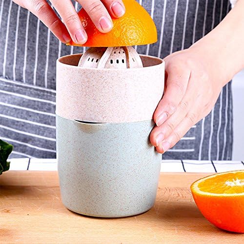 Amandy Manual Mini Lemon Juicer Squeezer Hand Squeezer Manual Fruit Juice Filter Cup Bowl Kitchen Tool Bottle 