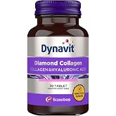 Dynavit Diamond Collagen & Hyaluronic Acid 30 Tablet - Hidrolize Peptit Tip 1 Balık Kolajeni, Resveratrol
