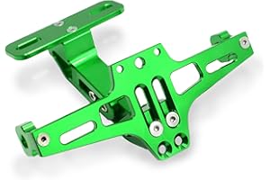 MZ-STORE Motorcycle CNC Aluminum Lisence Plate Holder for Z650 Z750 Z800 Z900 Z1000 SX Z300 Z250/ GSXR 600 750F 650GS F700GS F800GS(Green)