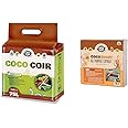 COCO & COIR Coco Soil Coconut Fibre. 100% Natural Organic Coconut Coir Compost Brick. Reptile Tortoise Bedding - Coco Grow (75L) & Coco & Coir Peat-free Compost. Potting Compost with 6 months