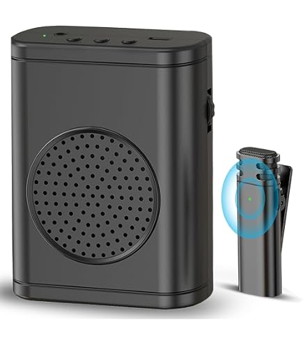 Ampli-voix Moman Avec Micro Cravate Sans Fil - Son Clair Sans Sifflement - 14h D'autonomie - Parfait Pour Enseignants Et Conférenciers