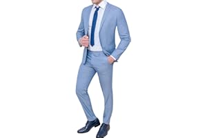 EVOGA Abito Completo Uomo Sartoriale Smoking Vestito Elegante Formale Cerimonia