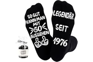 Belillpipi 50 60 40 30 70 80 18 Geburtstag Mann Frau Geschenke für Männer Frauen,Lustige Socken Geburtstagsgeschenk für Jungen Mädchen