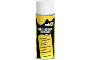 ‎RAID HP raid hp Flüssiggummi 400ml Sprühfolie Felgenfolie. Dauerelastische Gummierung für innen und außen für Auto Boot Motorrad Quad Fahrrad Freizeit Hobby, WEISS-MATT