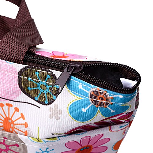 eBoot Wasserdicht Lunchtasche für Reisen und Picknick (Bunte Blume) - 7