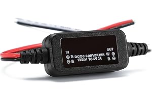 Xdingjiala DC 12V/24V to 5V Buck Converter Module DC 8-30V to 5V 3A 15W Power Transformer Step-down Converter for Car, Vehicle, Motor, LED and more