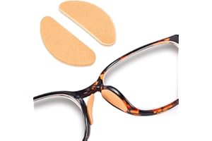 OPUGIT 16Pairs Soft Foam Nosepads, Self Adhesive Comfortable Eyeglass Nose Pieces Pads, Non-Slip Thin Nose Pads for Eyeglasses Sunglasses Glasses,1.0mmSkin