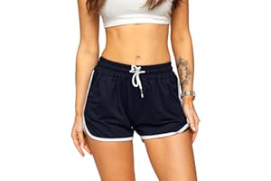 HANYOMO Femmes Sport Yoga Fitness Coton Shorts Gym Running Bodybuilding Shorts mi - épais