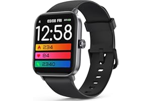 AMZHERO Fitness Watch with Bluetooth Call, 24/7 Heart Rate, Blood Oxygen, Sleep Step Tracker, IP68 Waterproof Fitness Tracker for Women Men and Up to 7 Days Battery Life-Compatible with Android and iOS