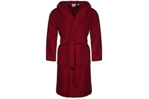 Class Home Collection Bademantel Unisex Damen Herren 100% Baumwolle Frottee mit Kapuze lang OEKO-TEX®