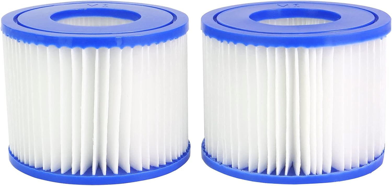 Mallez Hot Tub Filter, Replacement Filter Cartridge for Bestway Filter Size VI, for All Lay-Z-Spa Models - Paris Miami Vegas Monaco Palm Spring Cancun Helsinki etc.