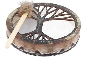 Schamanentrommel Sibirische Trommel, Spirit Music Drum Stick mit Drum Stick Home Office Decor Collection (3)