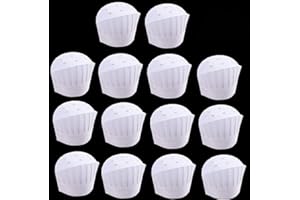 Biluer Einweg Kochmütze Set, 40 Stücke Vliesstoff Kinderkochmütze Küchenmütze Verstellbare Küchenchef Hut Set für Home Küche Restaurants Lebensmittel Anlässe Klassen und Parteien(23 * 29CM)