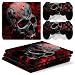 Produktbild Mcbazel Etiqueta de la piel del vinilo de las etiquetas de la serie del modelo para PS4 favorable (cr¨¢neo rojo)