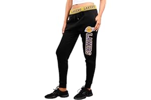 ULTRA GAME UNK NBA Donna Pantaloni Jogger Active Basic Pantaloni da Jogging, in Pile Nero/Navy