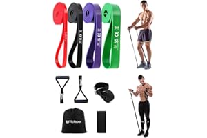 Victoper Eingelöstes Fitness Widerstandsband Hilfskraft Fitness Widerstandsband Tension Band Training Pilates Training Therapie Stretching Yoga Multi Zubehör Widerstandsband Türanker Gri