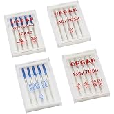 Alfa Sewing Machine Needles 4 Cases, Steel, Multicoloured, 5 x 3 x 9.5 cm