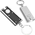 JKG 2 x SMALL KEYRING LED TORCHES - Visible Up To 2KM - Super Bright Pocket Mini Torch Light For Keychain - Everyday And Emergency Use | Kid & Adult Small Torch Light | Powerful Small Torches For Kids