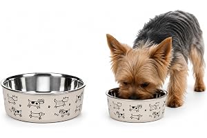 Foder- och drickskål JAPPIE beige 12 cm 250 ml