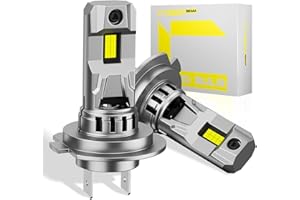 CYBERBEAM H7 LED Headlight Bulb for Car, 800% 30000LM 90W Super Bright H7 Headlight Bulb Conversion Kit,1:1 Mini Size,6500K White IP68 Waterproof,Plug and Play, Pack of 2