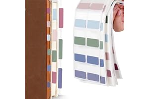 COLOFALLA 420pcs Page Markers Tabs Sticky Page Tabs Assorted Sizes Strong Pastel Tabs Flags Writable Page Tabs for Index (A)