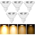 Linkind GU5.3 MR16 Dimmable LED Bulb, 5W Equivalent to 50W Traditional Lamp, Warm White 2700K, 520LM, 36° Beam Angle, 12V Spot LED Bulbs, Non-Dimmable, Pack of 5