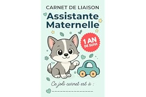 Carnet de Liaison Nounou à remplir : Carnet de Transmission quotidien Assistante Maternelle - Parents | Suivi Bébé | Couverture Chien: Facilitez-vous les transmissions quotidiennes