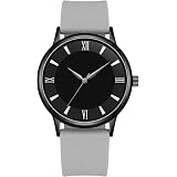 VIRAKTI Silicone Strap Analog Watch for Men, Stylish Round Dial | Stylish round analog dial with a modern and sporty everyday design.: 
