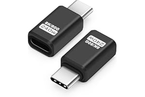 Seminer Adapter USB C 80 Gb/s (2 paczki), USB4.0 typ C męski na żeński Złącze transferu danych kompatybilne z iPhone 16/15, Samsung, MacBook i innymi urządzeniami USB-C