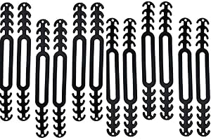 RIVIEVAL Face Mask Extender 12Pcs Mask Straps, Silicone Mask Holders Soft Adjustable Ear Saver for Masks, Reusable Mask Hook for Adults & Kids, Reusable Mask Accessories