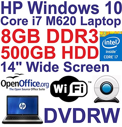 Windows 7 HP EliteBook 8440P Core i7 Laptop - 8GB DDR3 - 500GB - DVDRW - Wi-Fi