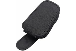 Colorful Outdoor Auto Eye Clip Auto Sonnenblende Auto Innenraum Brillengestell Auto Sonnenbrille Box Brillenhalter Clip Halter Autoverzierungen Für Armaturenbretthunde (Black, One Size)