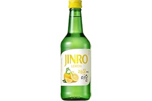 ‎JINRO JINRO Soju, Flavoured Jinro Lemon, Koreanisches alkoholisches Getränk mit Zitronengeschmack, 13% vol, 1 x 350ml