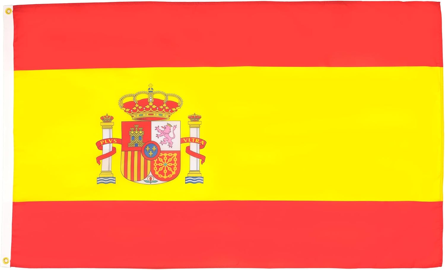 BANDERA de ESPAÑA 90x60cm - BANDERA ESPAÑOLA 60 x 90 cm poliéster ligero - AZ FLAG