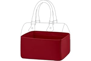 DGAZ Handtaschen Organizer Einsatz, Seide Handtaschenorganisator für LV Speedy Nano/20/25/30/35/40/45 Tasche, Luxus-Handtaschen & Tote Innentaschen (Rouge casaque, Speedy 20)