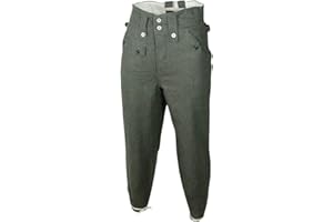 Epic Militaria Réplique WW2 Allemande M43 Pantalon en Laine Grise