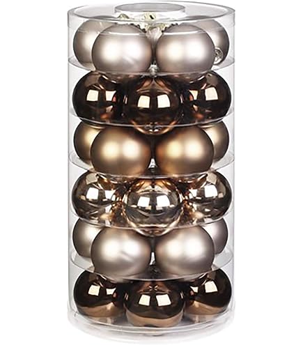 16 Christbaumkugeln Aus Glas – 8 Cm, Silber, Glänzend & Matt, Mit Öse, Für Weihnachtsdekoration