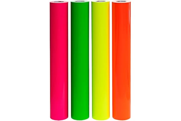 Finest Folia Film adhésif pour traceur 6510 Fluorescent Autocollant Fluorescent Adhésif (Vert fluo 69, 300 x 31 cm)