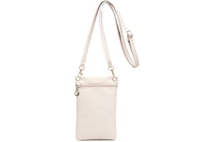 Energather Bolso para teléfono móvil, piel sintética suave, bolso bandolera para mujer, funda para teléfono móvil, con se puede separar los hombros, cinturón para compras, citas, paseos