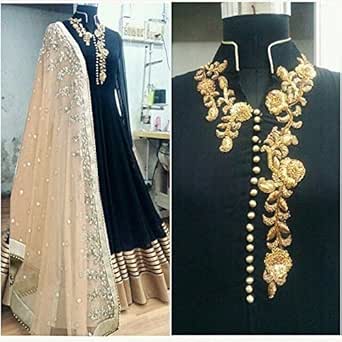 black anarkali dress design