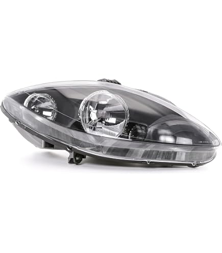 Juego De Faros Delanteros Para Nissan Micra K12 2003-2007 | H4, Cromo, Izquierdo Y Derecho