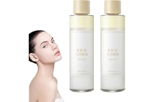BAOPINLADY Rice Toner Korean,Rice Water,TonerKorean Skin Care,5.28fl oz Natural Moisturizer Glow Essence,Hydrating and Moisturizing Rice Extract,Glycolic Acid 7% Tone
