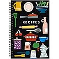 YBCPACK 5.5" x 8.5" Blank Recipe Notebook for Own Recipes, 1 pack A5 Recipe Book, Spiral Cookbook Recipe Journal Notebook Include 120 Recipes Page