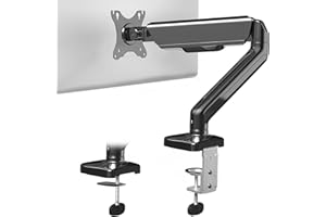 VIVO Pojedynczy monitor 17 do 81.3 cm z regulacją wysokości przeciwwagi, mechaniczny stojak na biurko, klasyczny, uniwersalny uchwyt VESA, STAND-V001O