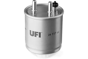 UFI Filters, Filtre Diesel 24.117.00, Filtre à Carburant de Remplacement, Adapté aux Voitures, Applicable sur Divers Modèles Renault Kangoo Be Bop et Express, Laguna et Twingo