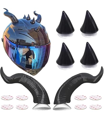 Adesivi Per Casco Da Moto - Set Di 2 - Dimensioni 7,5x7,5 Cm - Impermeabili E Resistenti Ai UV - Facili Da Applicare - Foto 3