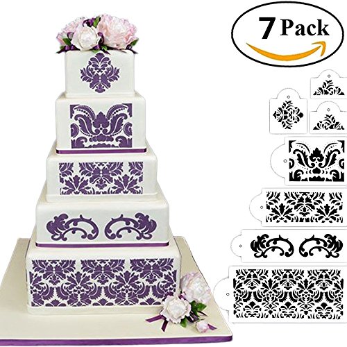 HULISEN 7 Kuchen Dekorieren Schablone Form Hochzeit Kuchen, Schablone