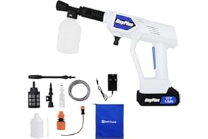 EFAN Nettoyeur Haute Pression sans Fil 21V Nettoyeur Électrique par Batterie Laveuse Électrique sans Fil avec Tuyau de 16.4ft pour RV, Voiture, Meubles de Patio
