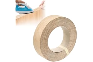 ADERTOS 40mm Real Oak Edging Tape - 10m Iron On Edging Strip Pre-Glued Oak Veneer Edging Tape Hot-Melt Adhesive Wood Trim Edging for DIY Application, Edge Tape Edge Banding for Shelves and Panels
